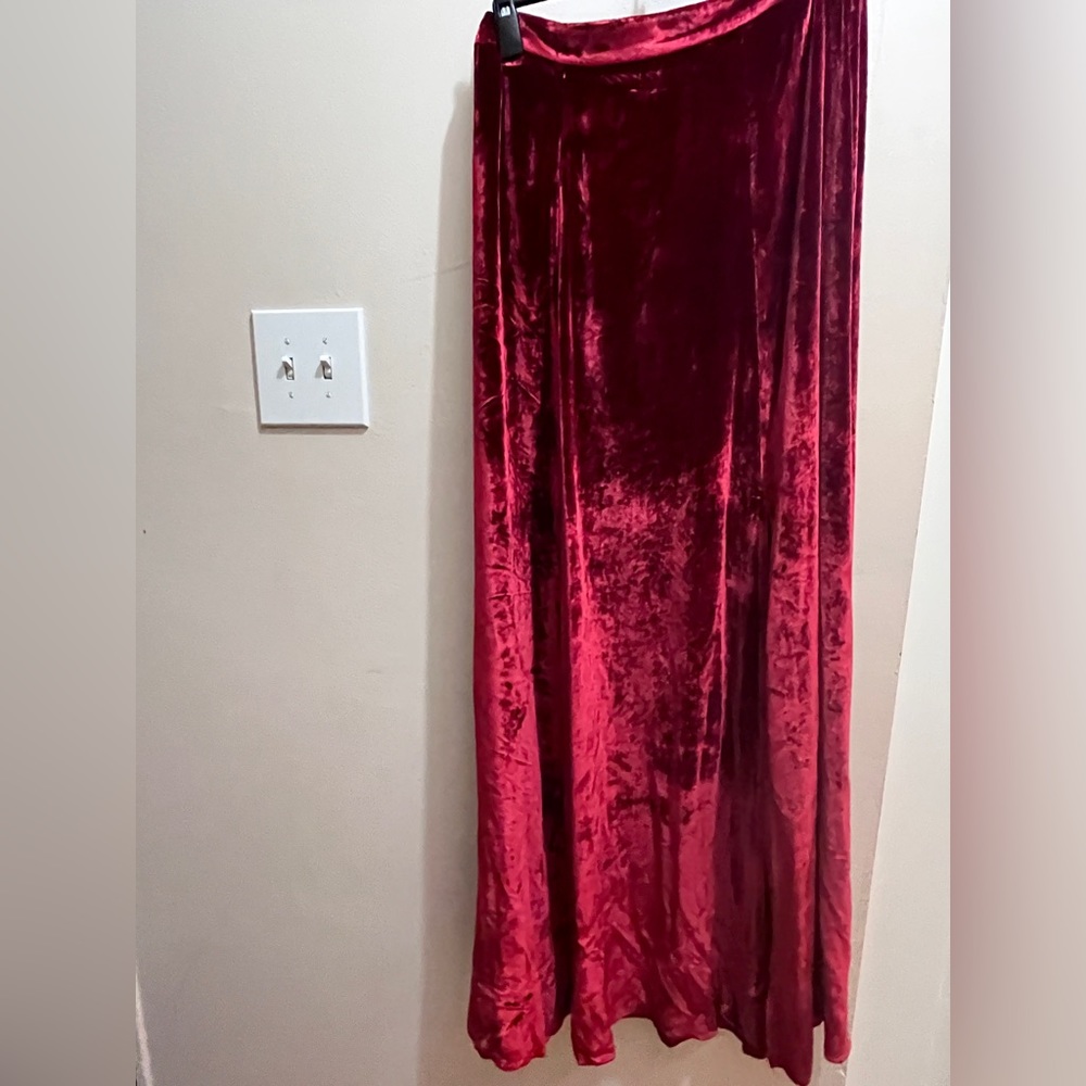 Alice & Olivia Velvet Maxi Skirt
